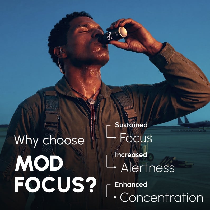 MOD FOCUS prescription liquid energy formulated to promote sustained alertness and focus — slide 5