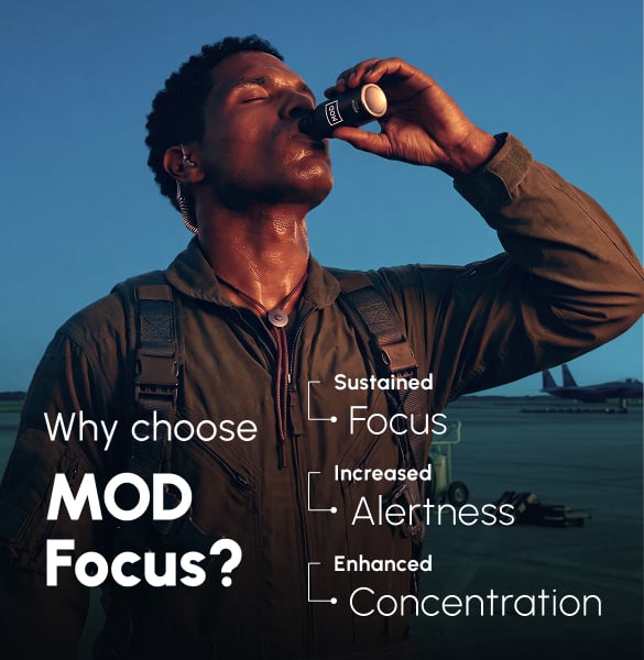 MOD FOCUS prescription liquid energy formulated to promote sustained alertness and focus — slide 5
